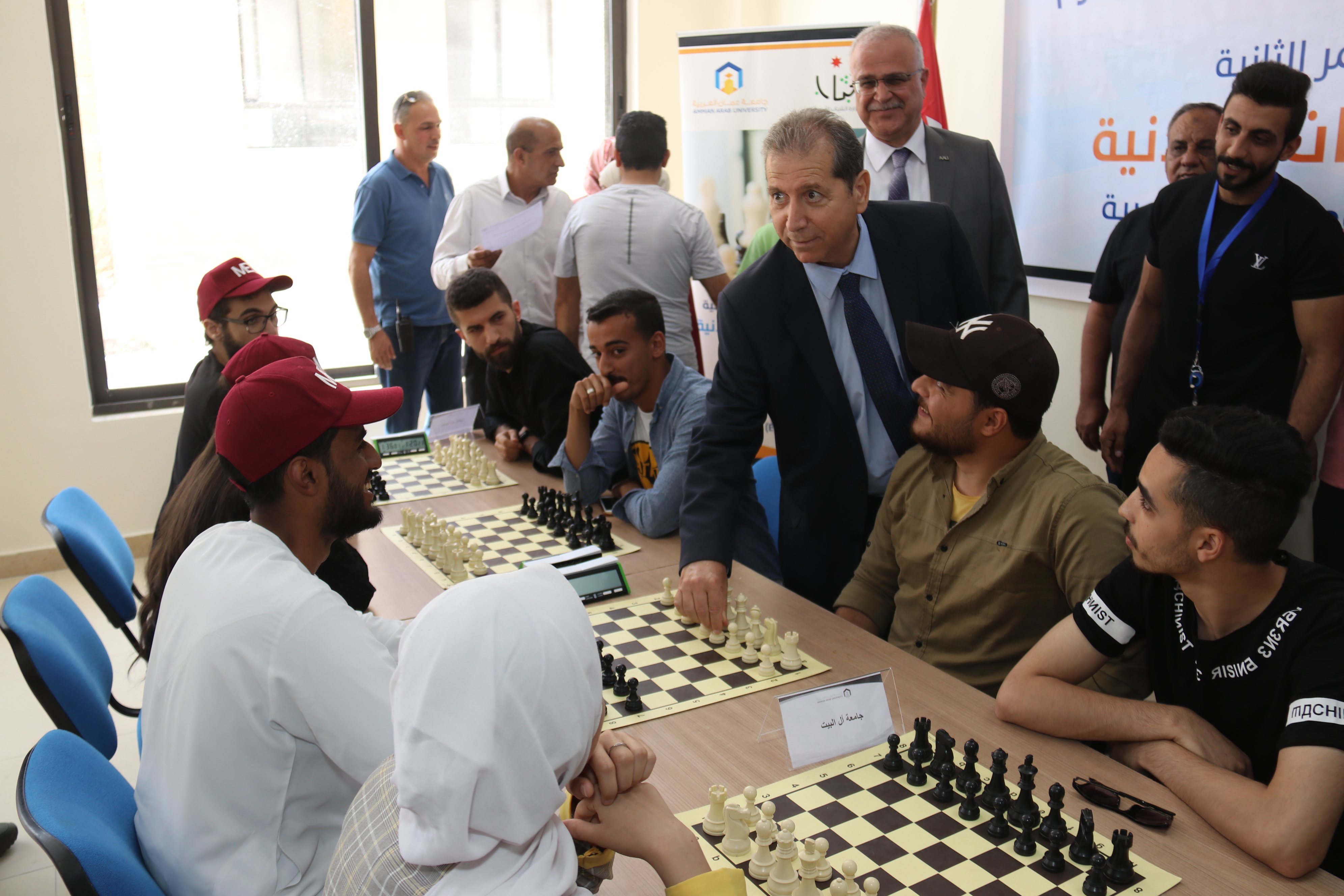 بطولة الباقورة والغمر الثانية للشطرنج في جامعة عمان العربية1