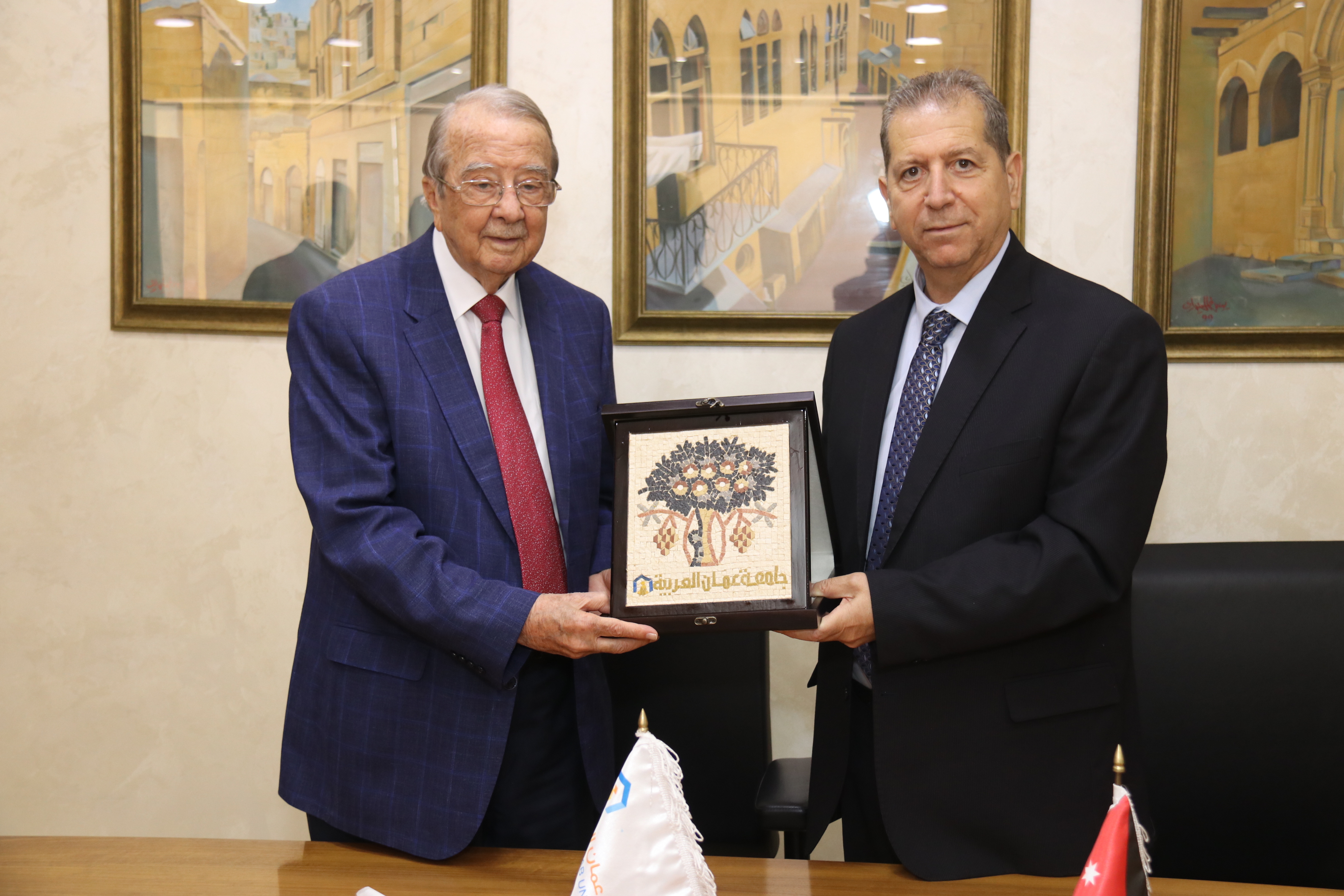 جامعة عمان العربية توقع مذكرة تعاون مع جمعية رجال الأعمال الأردنيين3