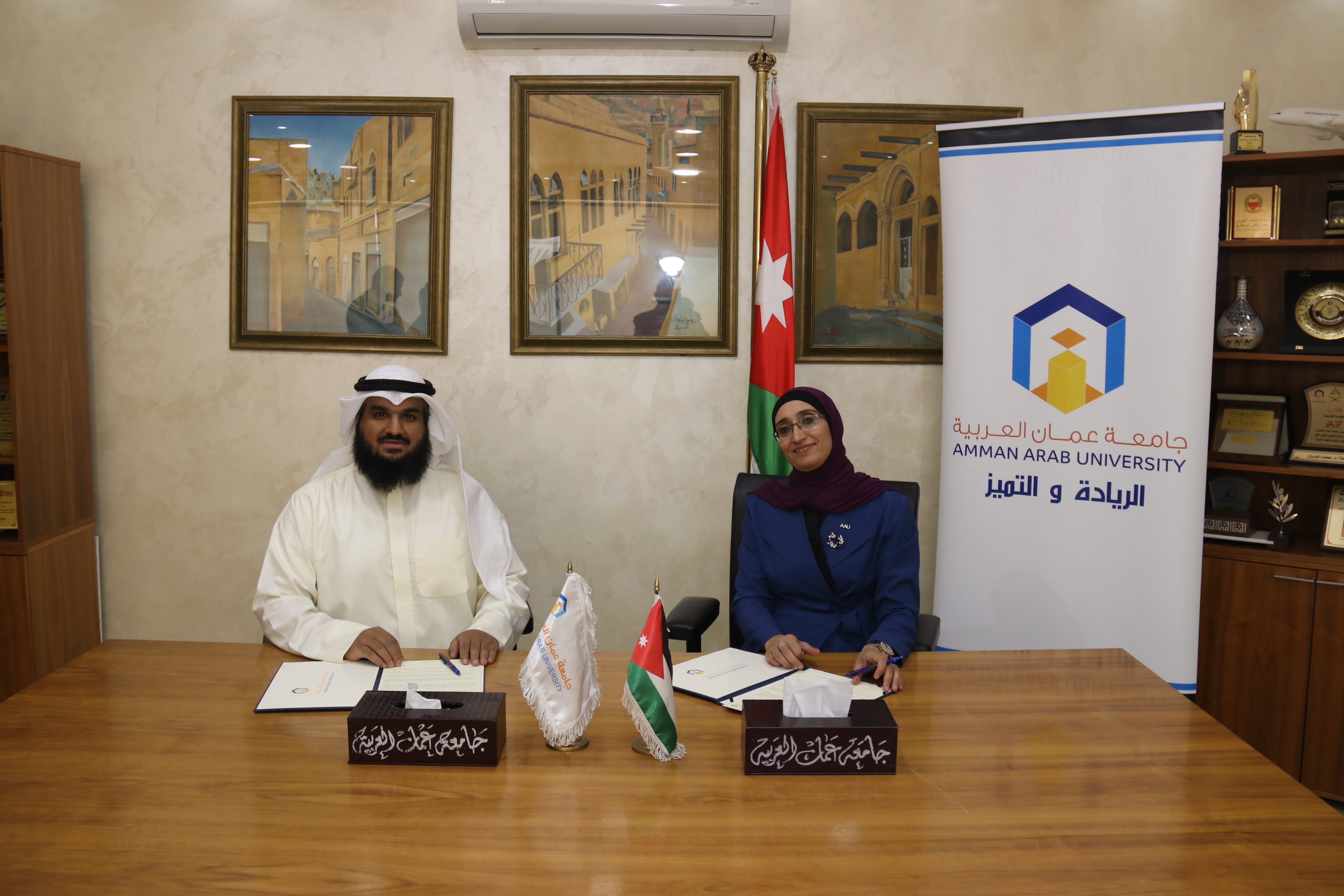 اتفاقية تعاون مشترك ما بين "عمان العربية" وأكاديمية تأصيل العالمية3