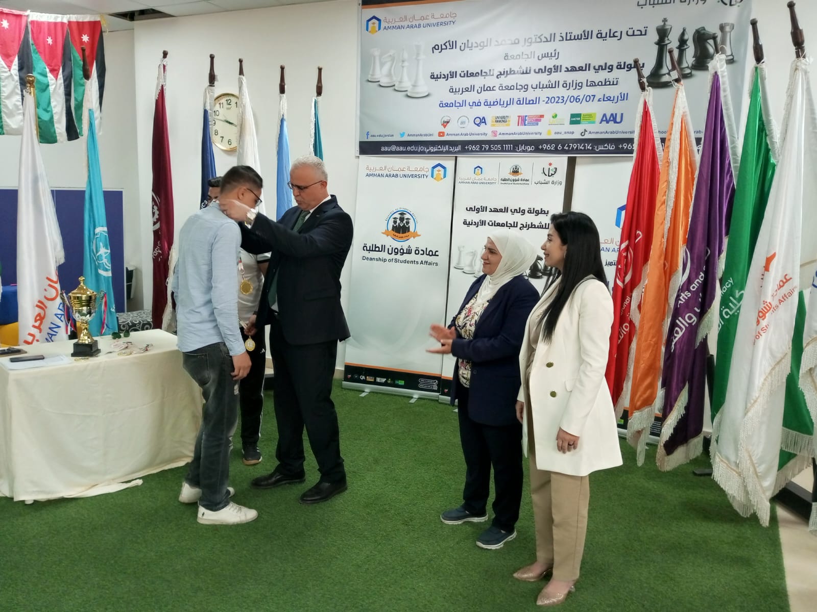 "عمان العربية" تنظم بطولة ولي العهد الأولى للشطرنج للجامعات الاردنية 13