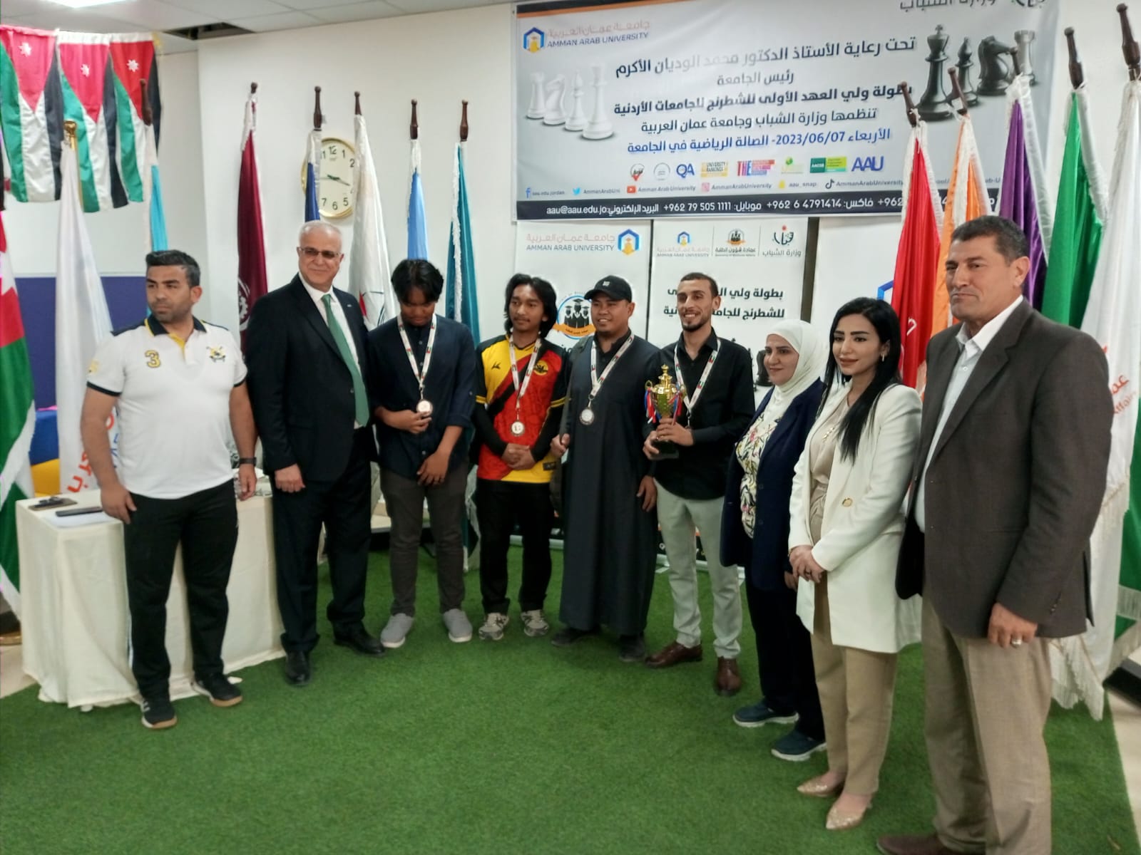 "عمان العربية" تنظم بطولة ولي العهد الأولى للشطرنج للجامعات الاردنية 19