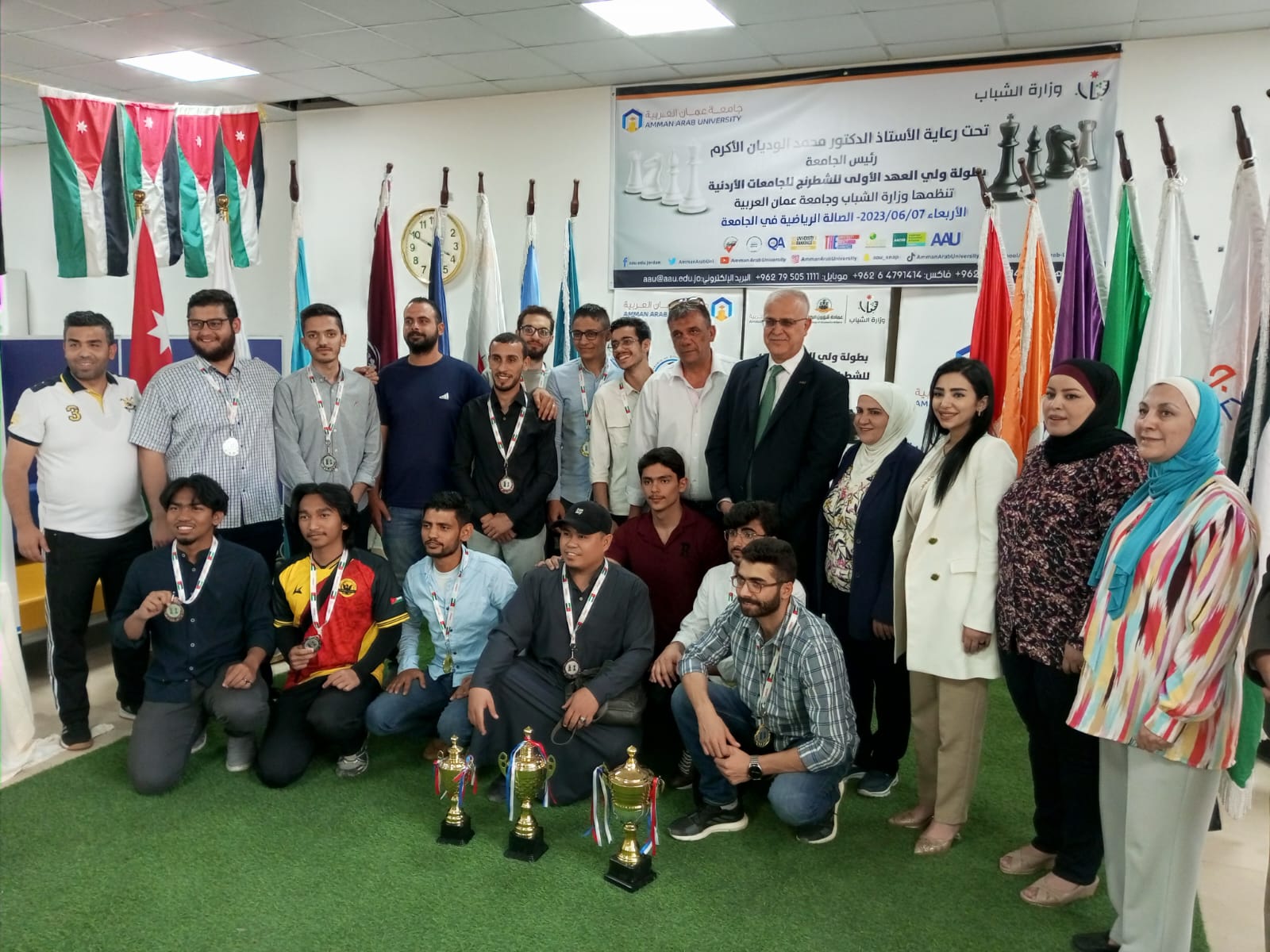 "عمان العربية" تنظم بطولة ولي العهد الأولى للشطرنج للجامعات الاردنية 21