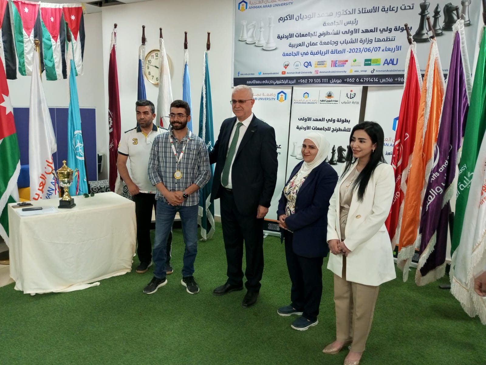 "عمان العربية" تنظم بطولة ولي العهد الأولى للشطرنج للجامعات الاردنية 23