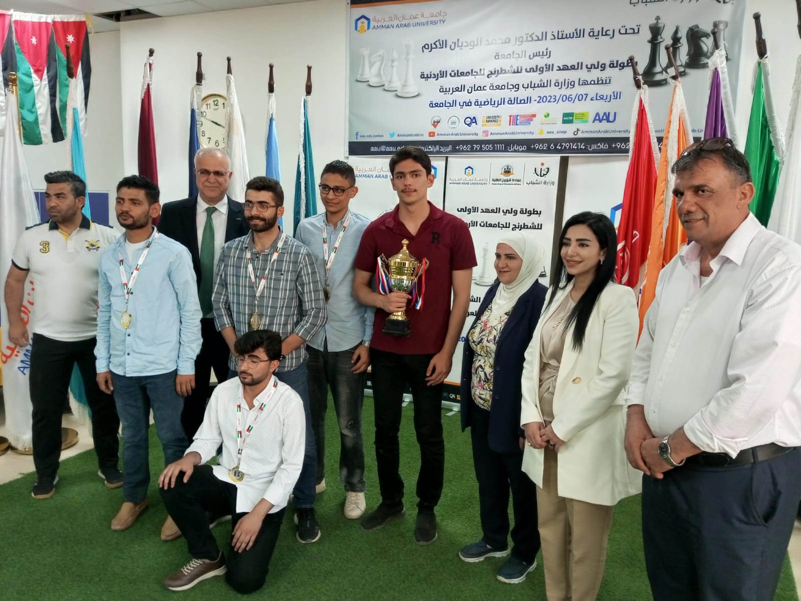 "عمان العربية" تنظم بطولة ولي العهد الأولى للشطرنج للجامعات الاردنية 25