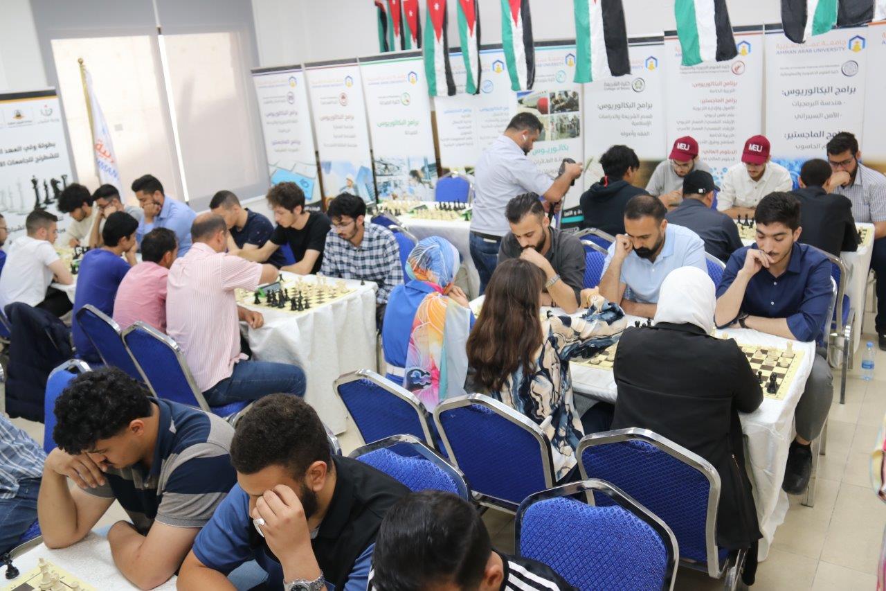 "عمان العربية" تنظم بطولة ولي العهد الأولى للشطرنج للجامعات الاردنية 11