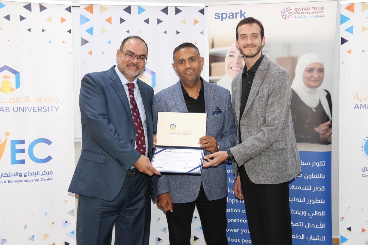 برنامج تدريبي نوعي لأعضاء الهيئة التدريسية في "عمان العربية" مقدم من منظمة SPARK10