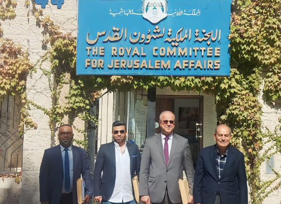 عمادة شؤون الطلبة في "عمان العربية" تزور اللجنة الملكية لشؤون القدس 1