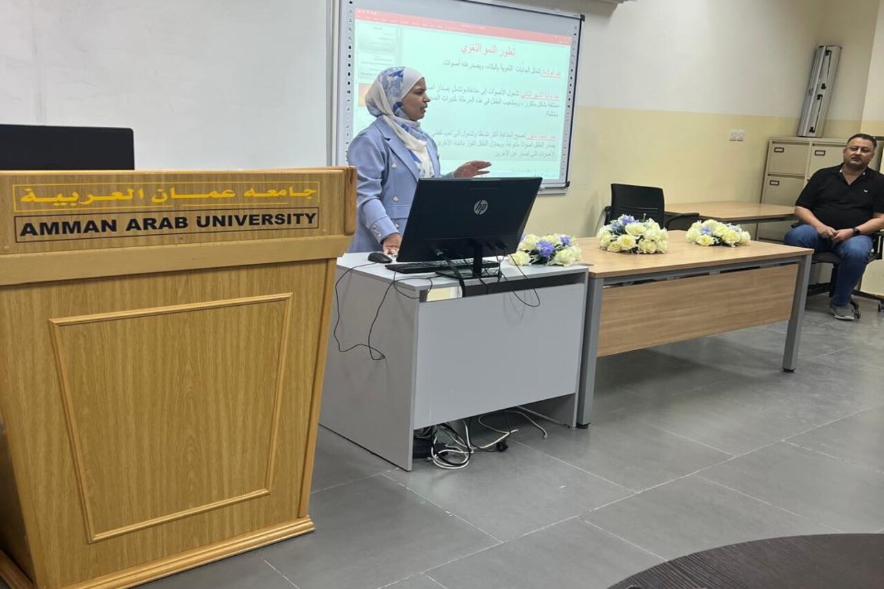 جامعة عمان العربية تنظم دورة تدريبية بعنوان "اضطرابات التواصل: اللغة والكلام"5