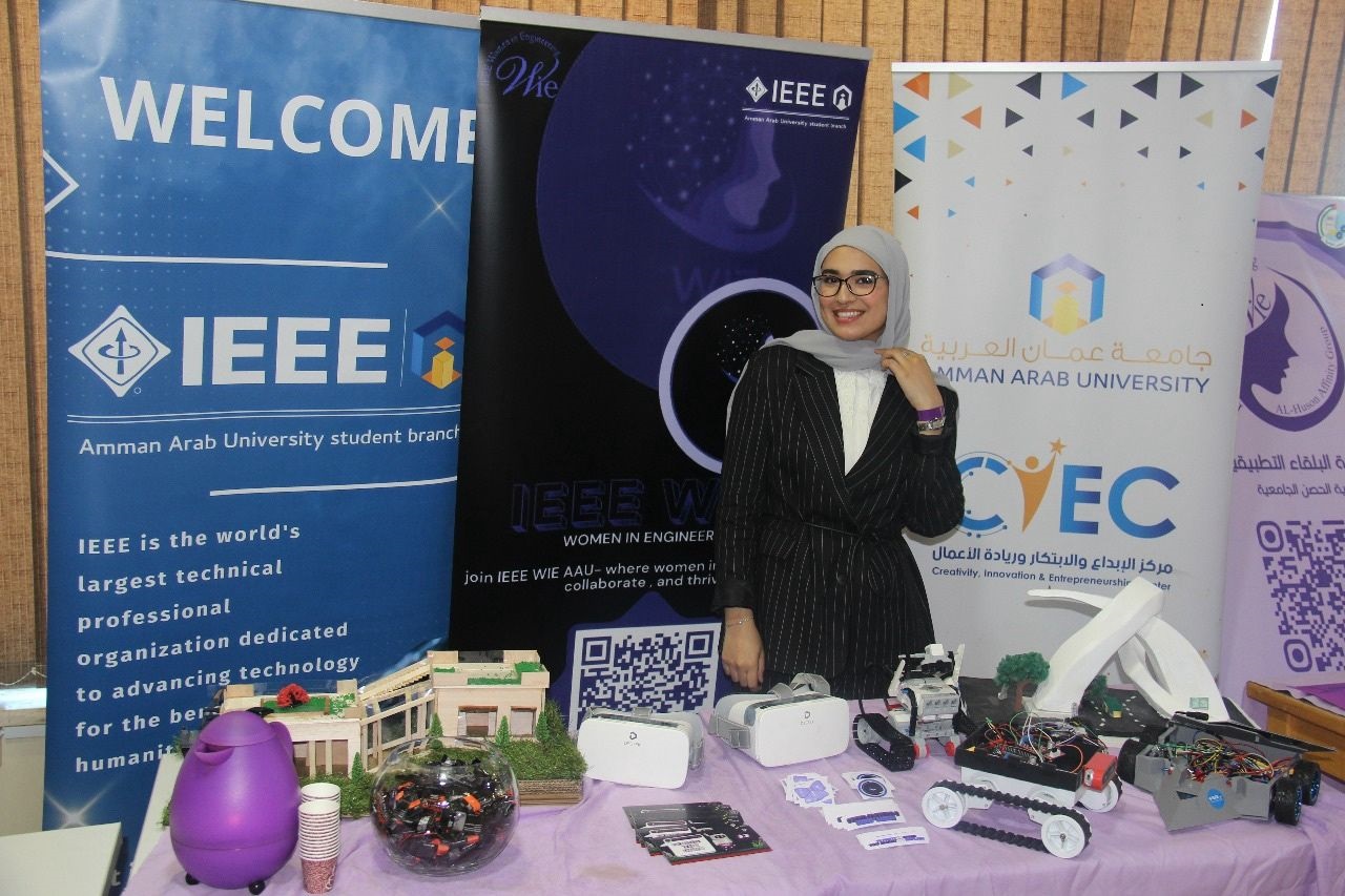 "عمان العربية" تسلط الضوء على تمكين المرأة في IEEE-Jordan WIE OPEN Day12