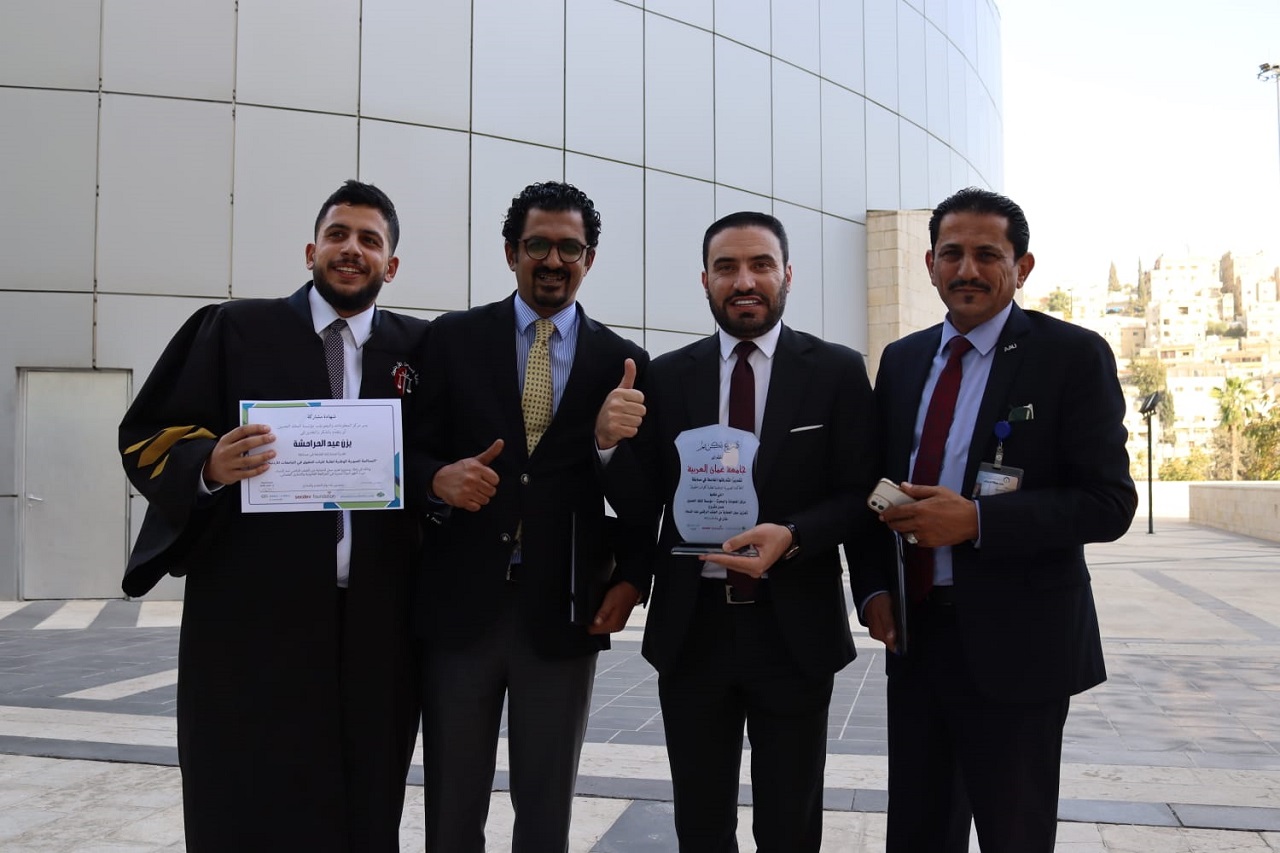 كلية الحقوق في جامعة عمان العربية تحصد المركز الأول في مسابقة المحكمة الصورية على مستوى الجامعات الأردنية3