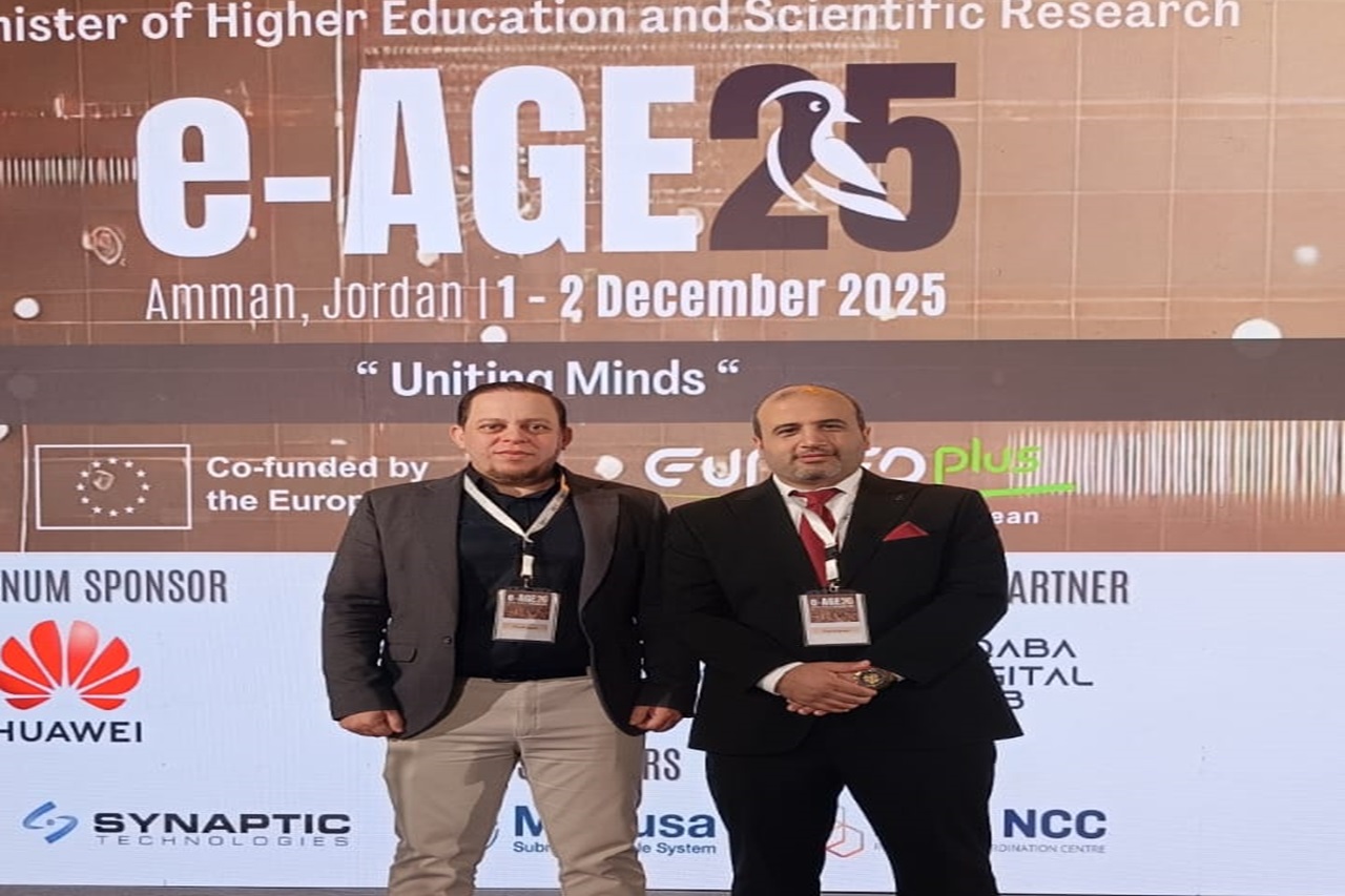جامعة عمان العربية تشارك في المؤتمر الدولي الخامس عشر للمنظمة العربية لشبكات البحث والتعليم (e-AGE25)1