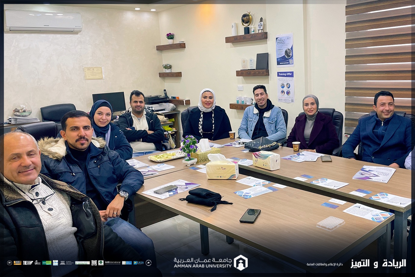 صيدلة "عمان العربية" تنظم زيارة ميدانية لمختبر أبحاث الشركة الذهبية للتقانات الحيوية