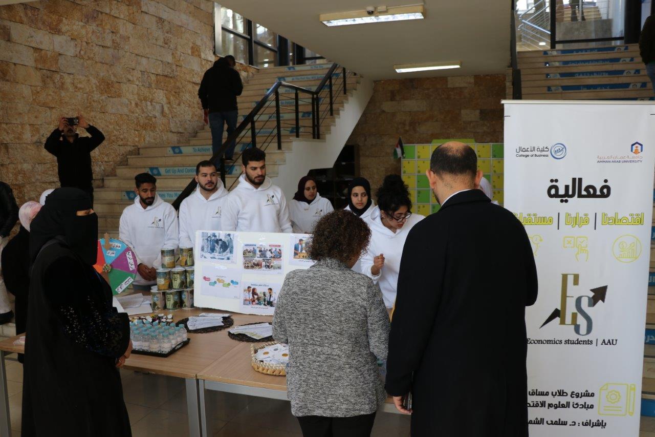 كلية الأعمال في "عمان العربية" تنظم مسابقة بعنوان: "اقتصادنا … قرارنا… مستقبلنا" لطلبة الكلية3