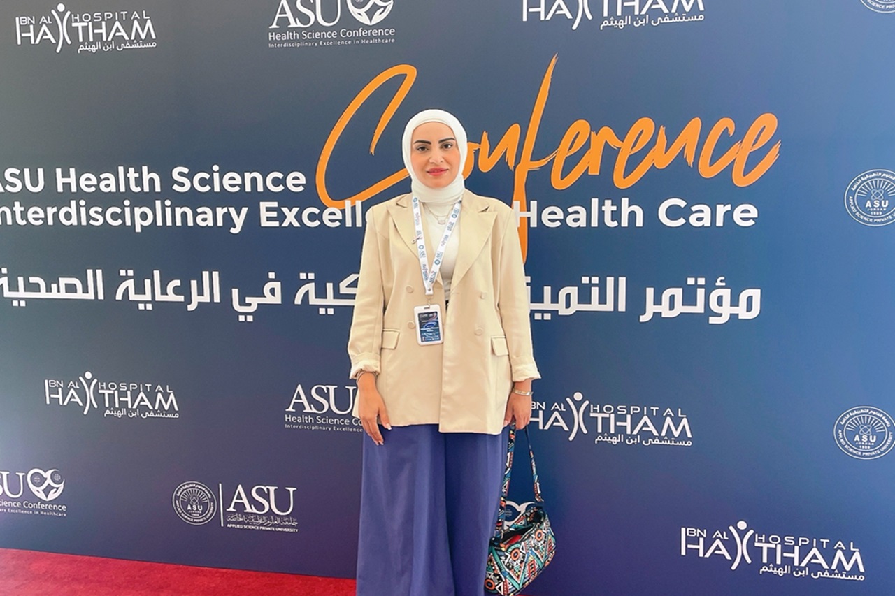 كلية الصيدلة في جامعة عمان العربية تشارك في مؤتمر العلوم الصحية التطبيقية (ببحوث علمية نوعيةAHSC 2025)2