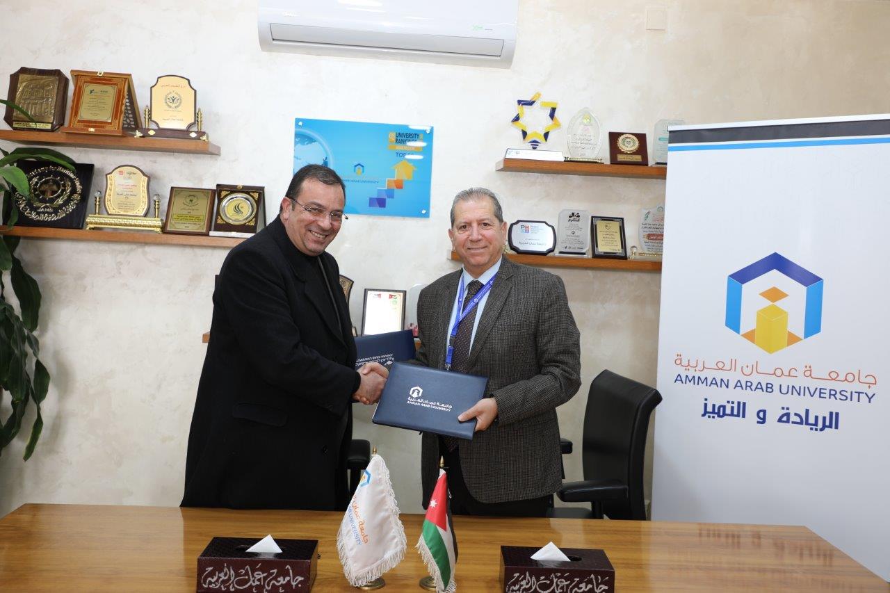 اتفاقية تعاون بين جامعة عمان العربية ومؤسسة نهر الأردن للصناعات الدوائية لتعزيز التدريب العملي والبحث التطبيقي5