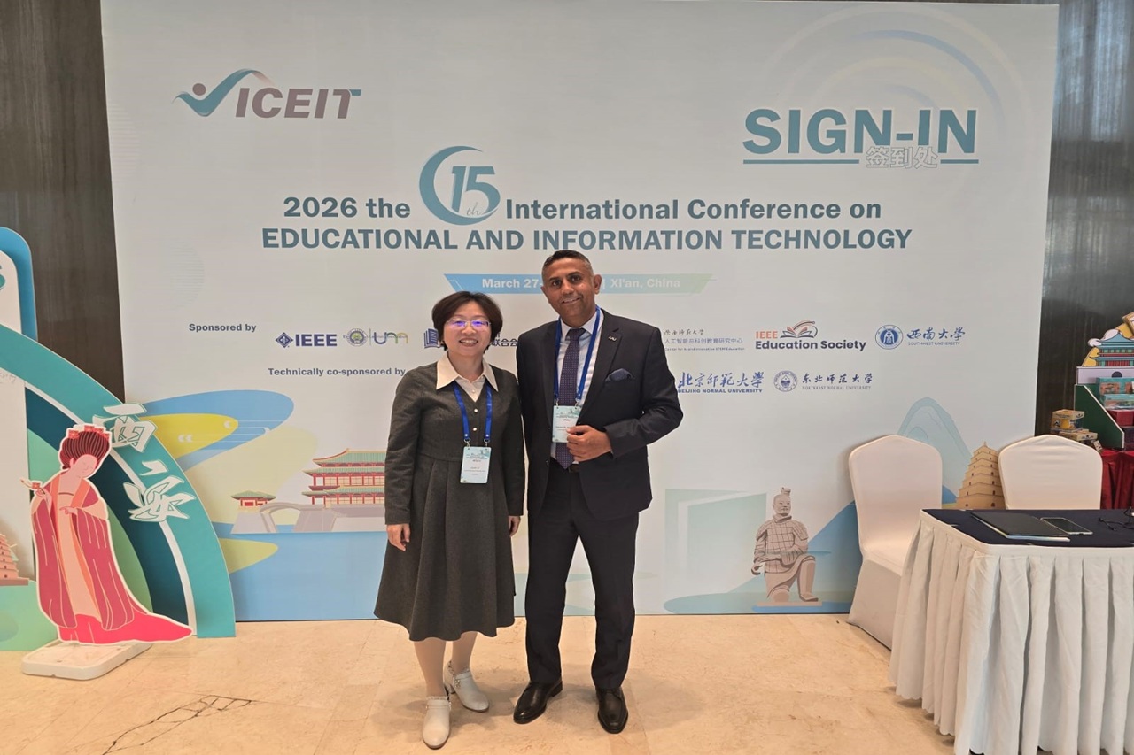 كلية العلوم التربوية والنفسية في جامعة عمان العربية تشارك في مؤتمر (ICEIT 2026) الدولي في الصين4