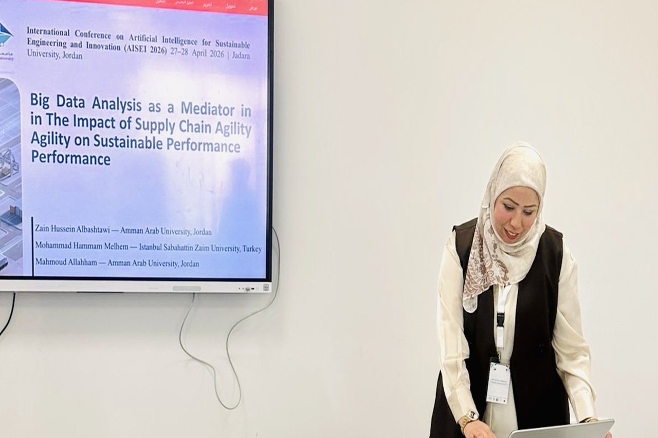 الدكتورة البشتاوي من "عمان العربية" تشارك في مؤتمر" AISEI 2026" حول الابتكار والاستدامة4