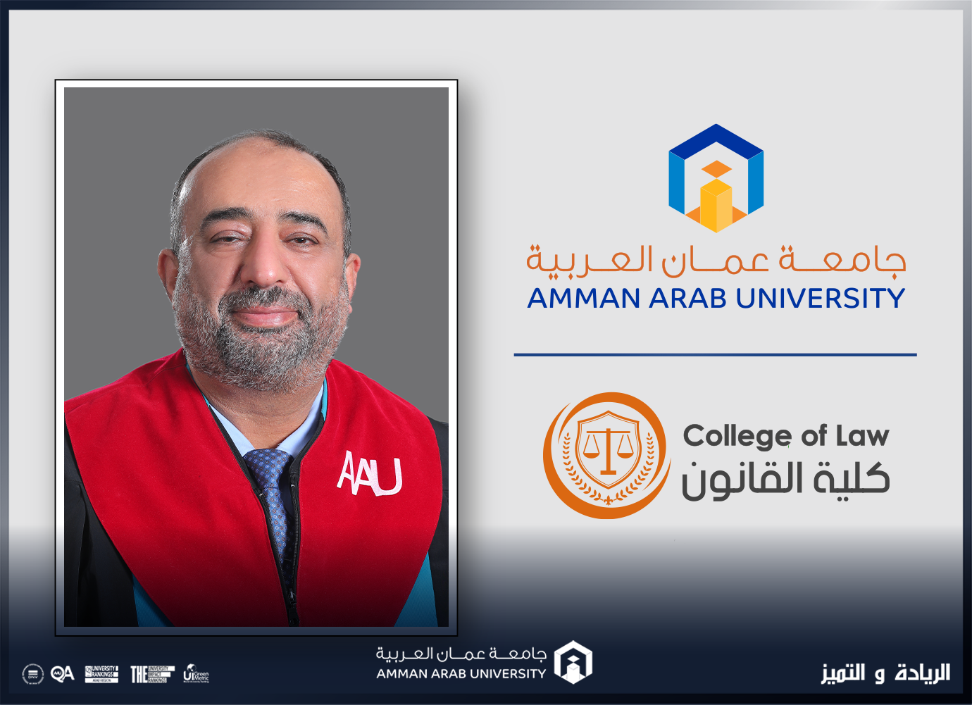 Dr.Munther Al-Qudah From "Amman Arab University" As An External ...