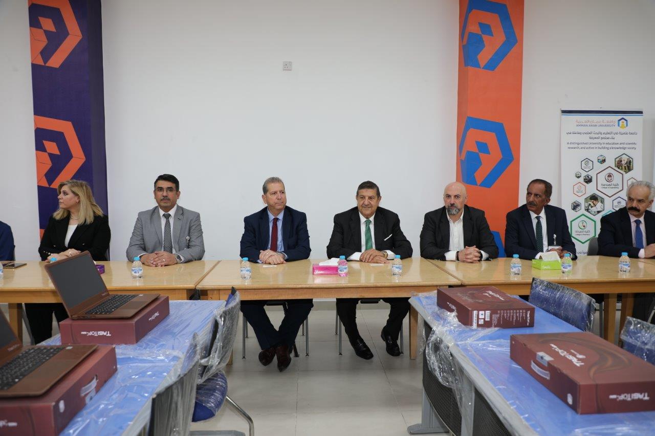افتتاح محطة طلال أبو غزاله للمعرفة في جامعة عمان العربية وتوقيع اتفاقيات ثنائية3