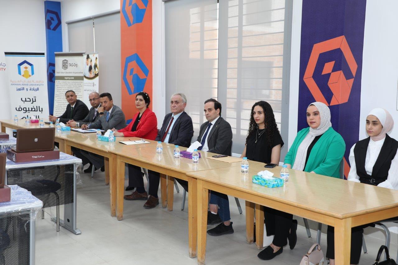 افتتاح محطة طلال أبو غزاله للمعرفة في جامعة عمان العربية وتوقيع اتفاقيات ثنائية5