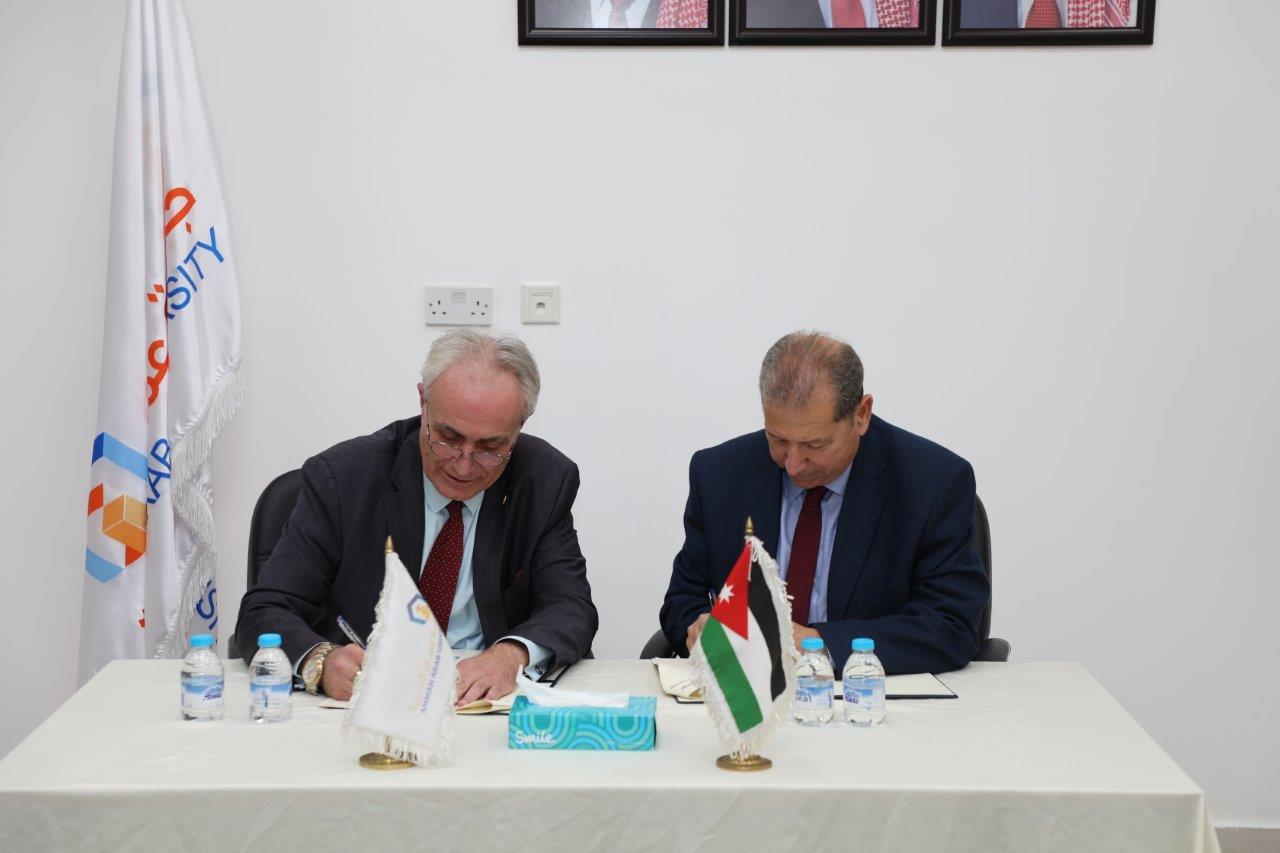 افتتاح محطة طلال أبو غزاله للمعرفة في جامعة عمان العربية وتوقيع اتفاقيات ثنائية19