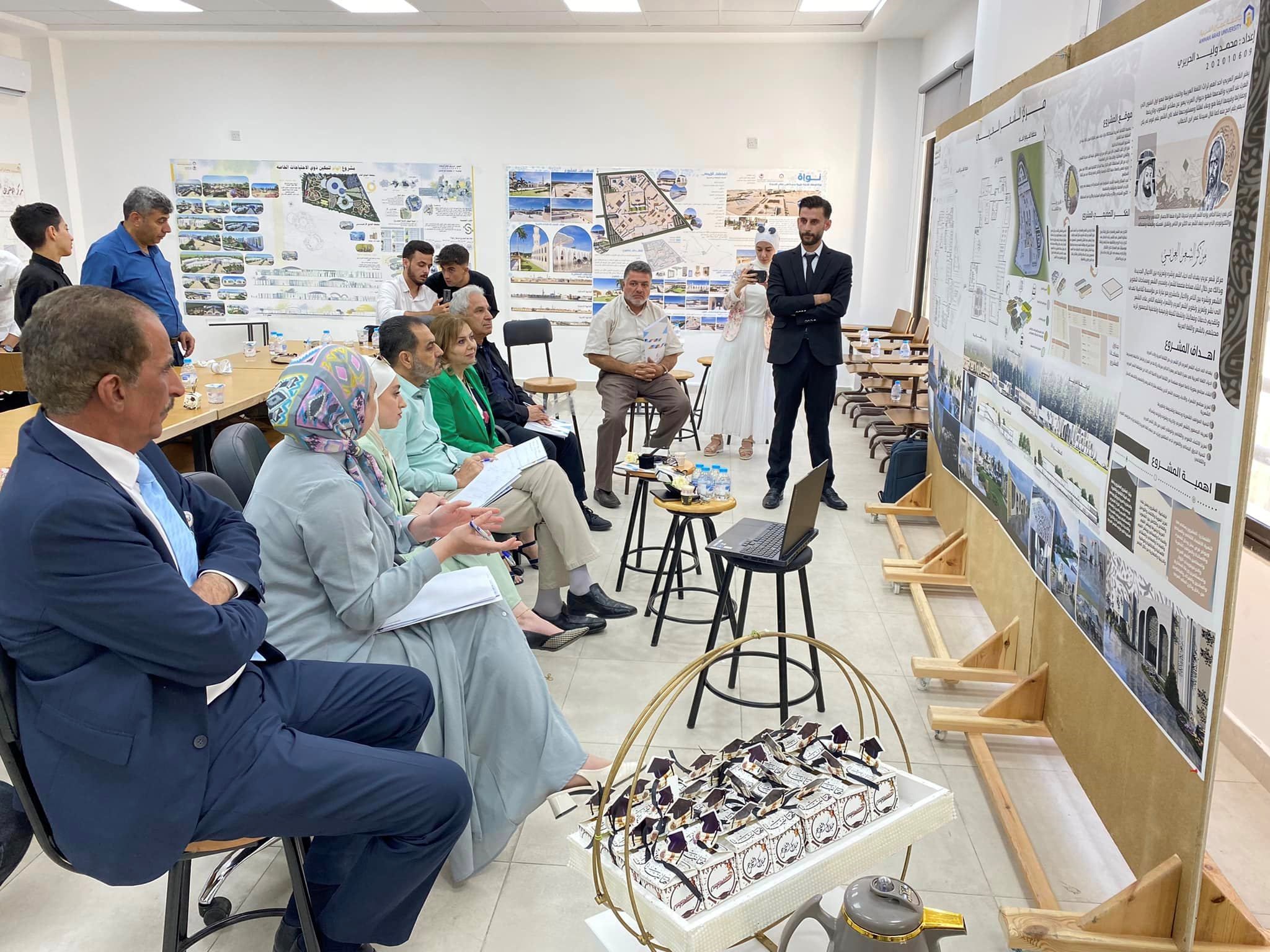 مشاريع تخرج بأفكار ريادية لطلبة هندسة العمارة في "عمان العربية"6